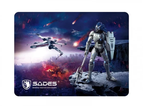 SADES Gaming Mouse Pad Lightning, Low Friction, Rubber base, 350 x 260mm SA-P3