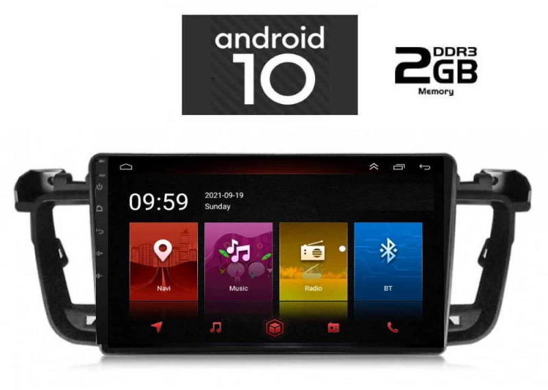 IQ-AN X4888_GPS (9inc). OEM  PEUGEOT 508 mod. 2010-2016
