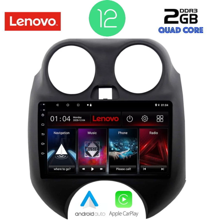 LENOVO LVB 4459_CPA (9inc) MULTIMEDIA TABLET OEM NISSAN MICRA mod. 2010-2014