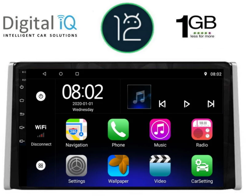 DIGITAL IQ RTB 1734_GPS (10inc) MULTIMEDIA TABLET OEM TOYOTA RAV 4 mod. 2019>