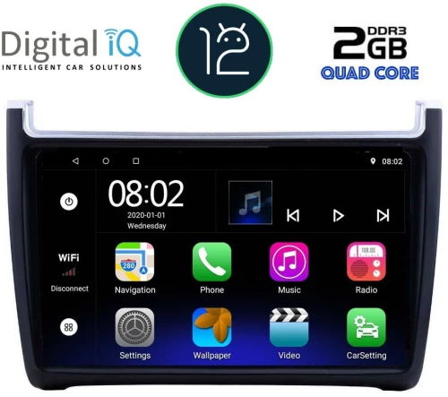 DIGITAL IQ RTB 2757_GPS (9inc) MULTIMEDIA TABLET OEM VW POLO mod. 2014-2017