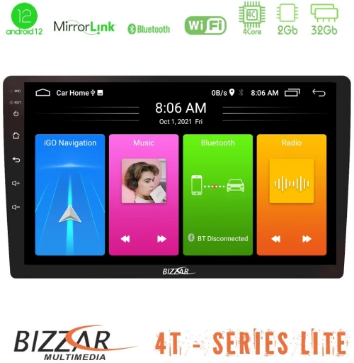Bizzar 4t Series Android12 2+32gb Navigation Multimedia Tablet 9 u-bl-Lvb855