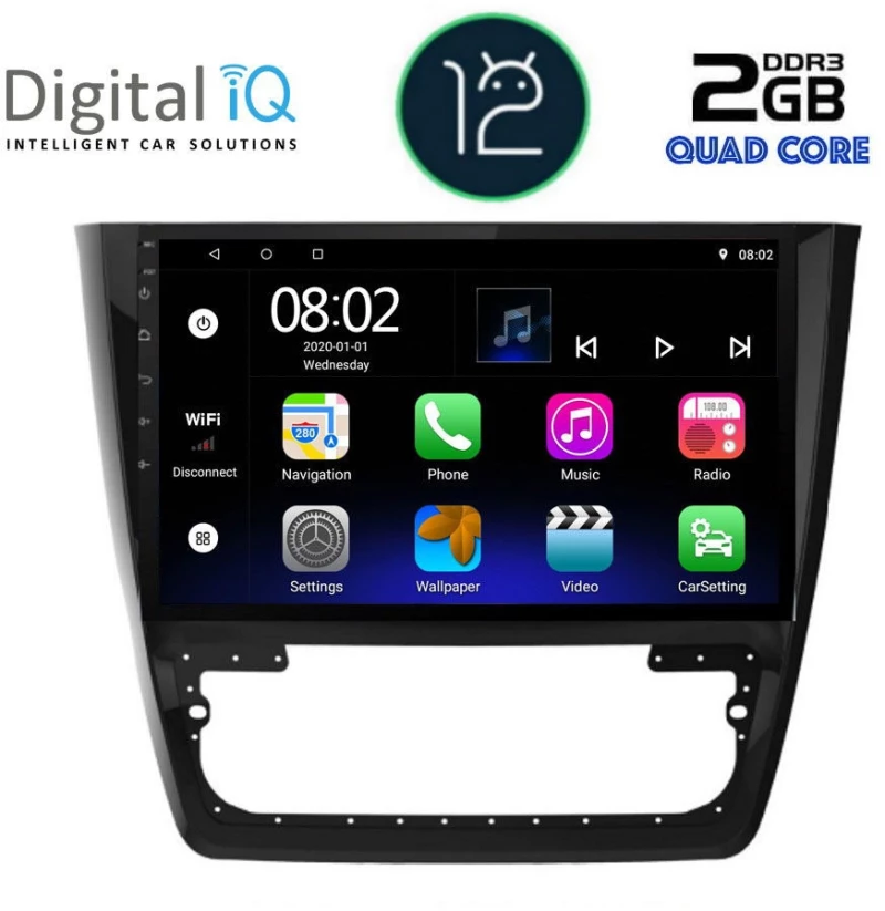 DIGITAL IQ RTB 2610_GPS (10inc) MULTIMEDIA TABLET OEM SKODA YETI mod. 2014>