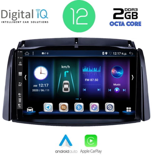 DIGITAL IQ BXE 5551_CPA (9inc) MULTIMEDIA TABLET OEM RENAULT KOLEOS mod. 2006-2016