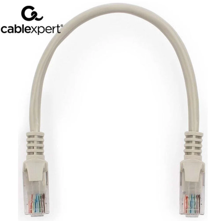 CABLEXPERT CAT5e UTP PATCH CORD GREY 0,25M
