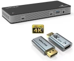 WAVLINK THUNDERBOLT 3 DOCKING STATION WITH CHARGE PD 60W WITH DP TO HDMI 4K 60HZ ADAPTER
