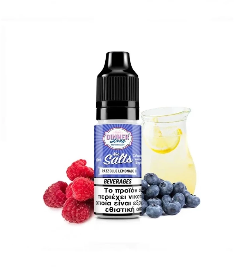Dinner Lady Salt Razz Blue Lemonade 10ml 20mg