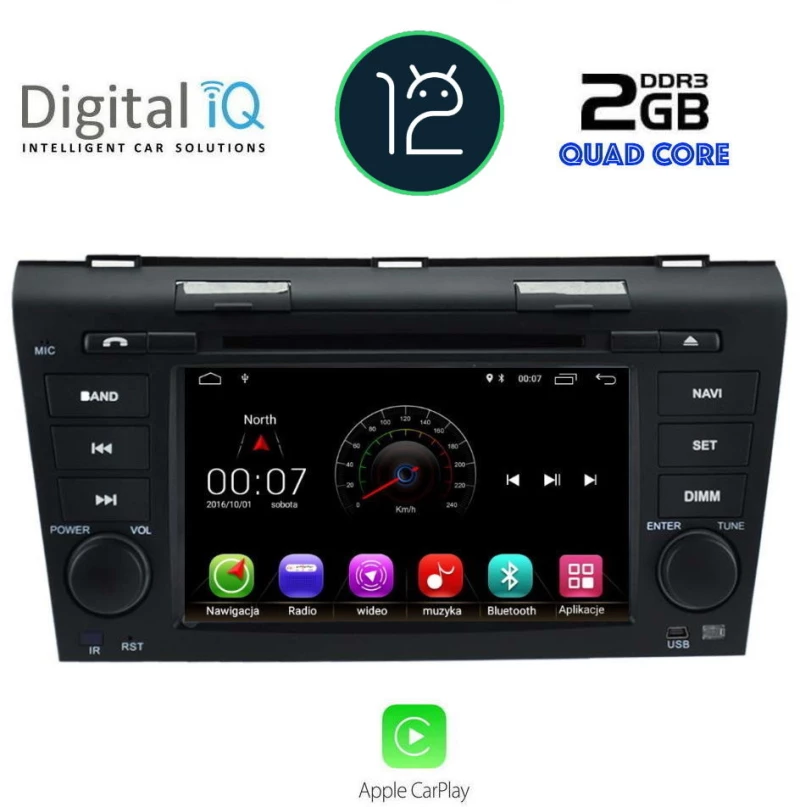 DIGITAL IQ MSM 301_CP (7'' DVD) MULTIMEDIA OEM MAZDA 3 mod. 2003-2008