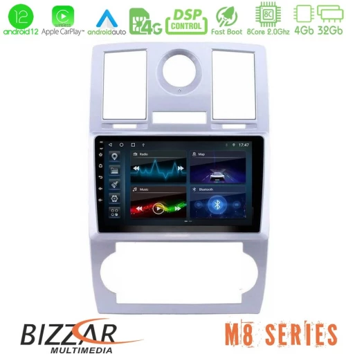 Bizzar m8 Series Chrysler 300c 8core Android13 4+32gb Navigation Multimedia Tablet 9 u-m8-Ch0743