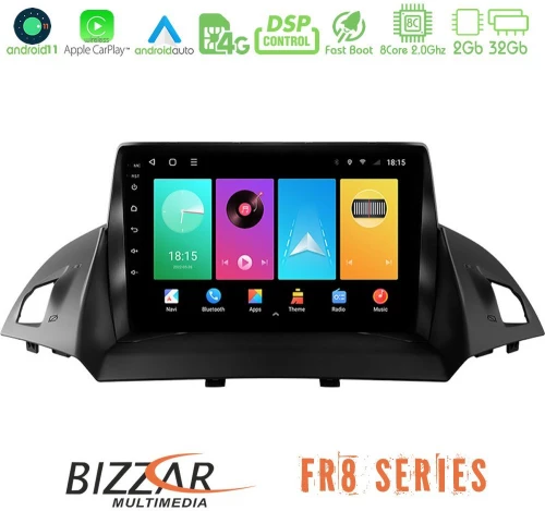 Bizzar fr8 Series Ford c-Max/kuga 8core Android13 2+32gb Navigation Multimedia Tablet 9 u-fr8-Fd0047