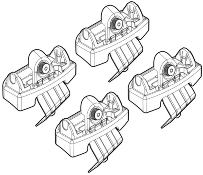 N21113 BMW X1 09/09+ KIT ΑΚΡΑ (ΠΟΔΙΑ) ΓΙΑ ΜΠΑΡΕΣ NORDRIVE