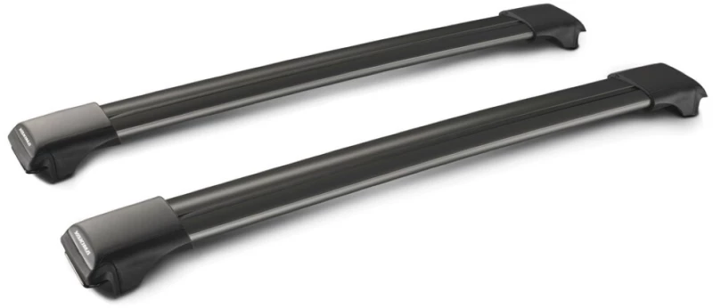 Y8050246 ΜΠΑΡΕΣ ΟΡΟΦΗΣ ΑΛΟΥΜΙΝΙΟΥ ΜΑΥΡΗ RAIL BAR MIXED 79+85cm 2ΤΕΜ. ΜΕ ΚΛΕΙΔΙ