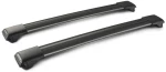 Y8050246 ΜΠΑΡΕΣ ΟΡΟΦΗΣ ΑΛΟΥΜΙΝΙΟΥ ΜΑΥΡΗ RAIL BAR MIXED 79+85cm 2ΤΕΜ. ΜΕ ΚΛΕΙΔΙ