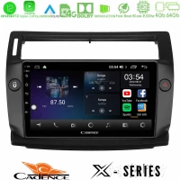 Cadence x Series Citroen c4 2004-2010 8core Android12 4+64gb Navigation Multimedia Tablet 9 (Μαύρο Χρώμα) u-x-Ct0812b
