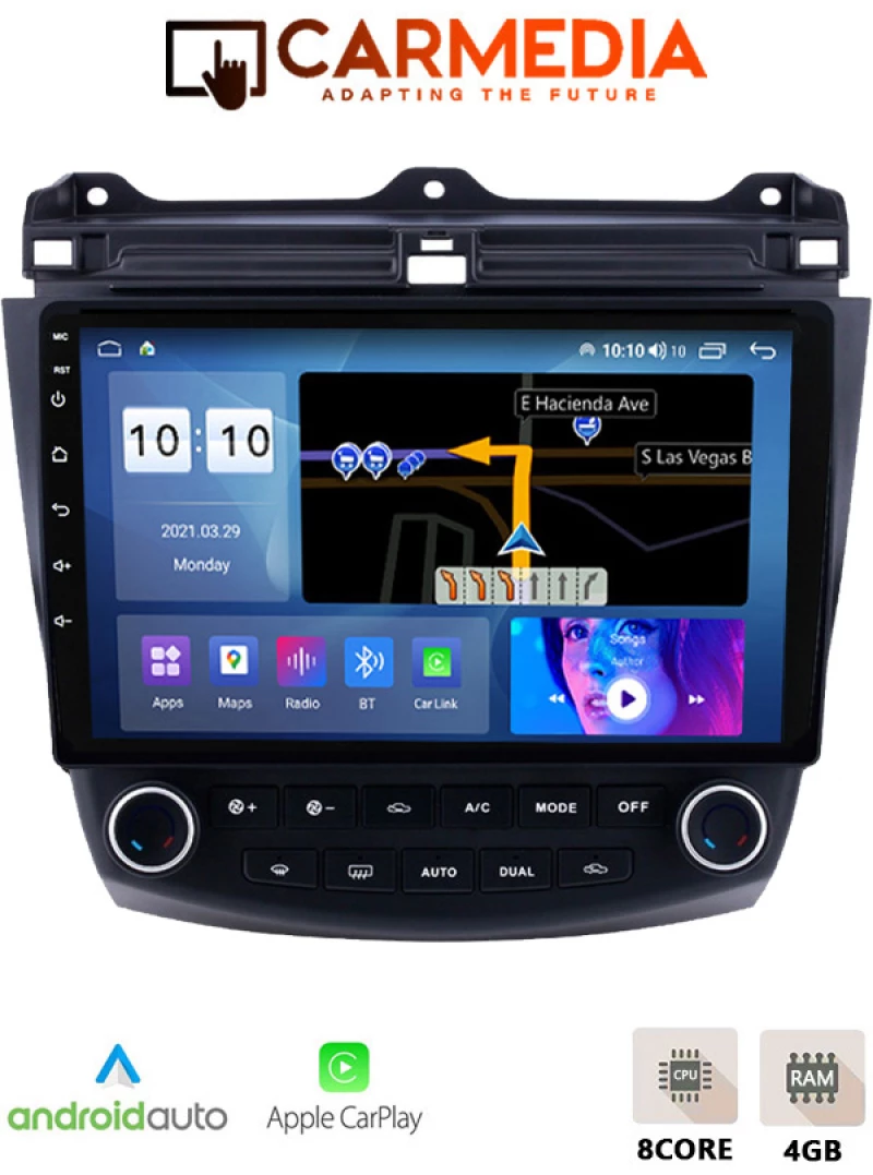 CARMEDIA CM410-13 TABLET 10'' OEM HONDA ACCORD 2003-2007