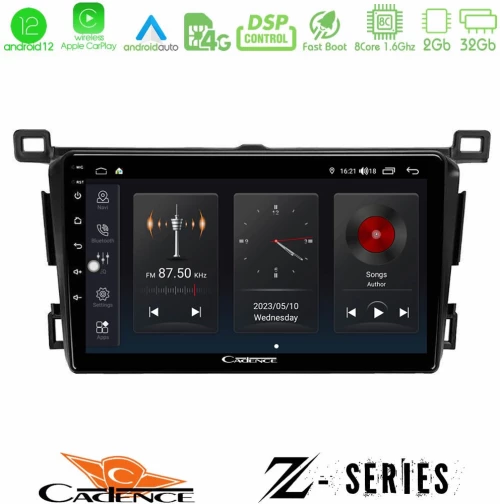Cadence z Series Toyota Rav4 2013-2018 8core Android12 2+32gb Navigation Multimedia Tablet 9 u-z-Ty0435
