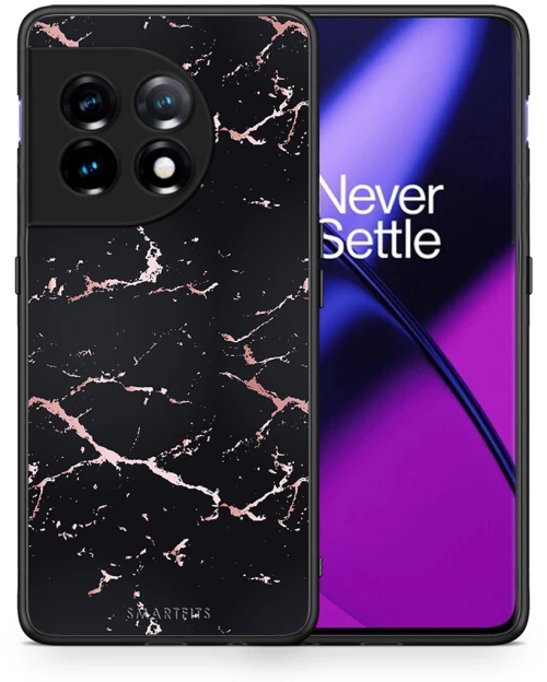Marble Black Rosegold - OnePlus 11R / ACE 2 5G θήκη