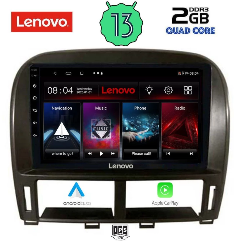 LENOVO LVD 4343_CPA (9inc) MULTIMEDIA TABLET OEM LEXUS LS 430 – XF 430 mod. 2000-2006