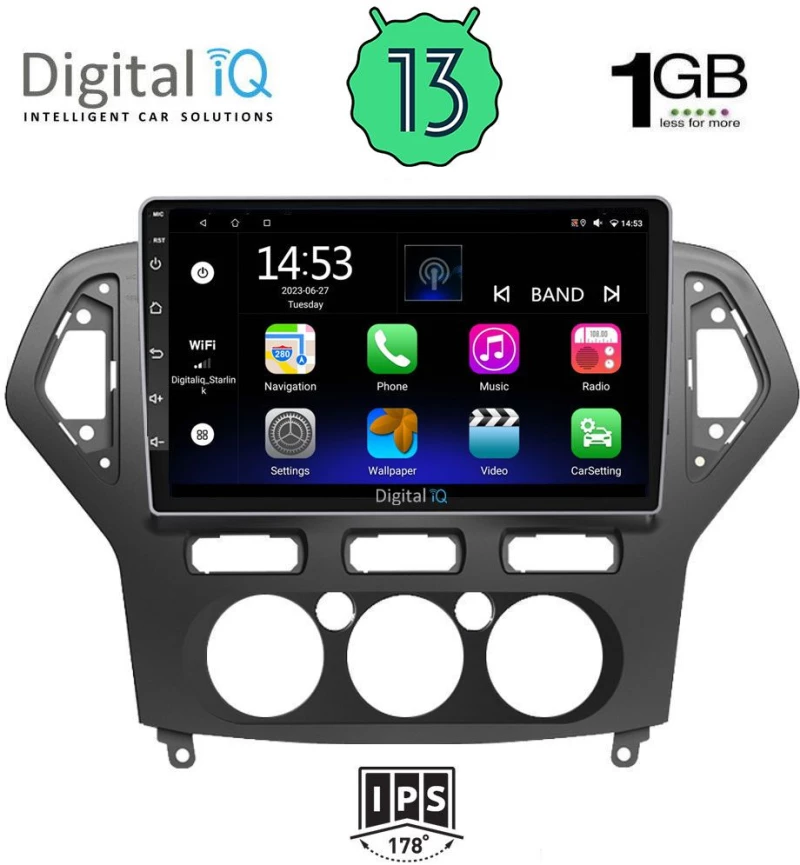 DIGITAL IQ RSA 1162_GPS A/C (10inc) MULTIMEDIA TABLET OEM FORD MONDEO mod. 2007-2011