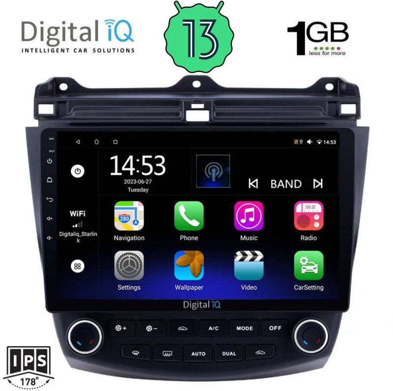 DIGITAL IQ RSA 1182_GPS (10inc) MULTIMEDIA TABLET OEM HONDA ACCORD mod. 2003-2007