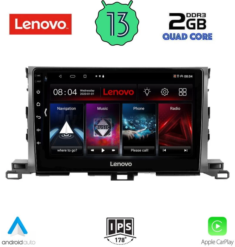 LENOVO LVD 4700_CPA (10inc) MULTIMEDIA TABLET OEM TOYOTA HIGHLANDER mod. 2014-2019