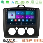Bizzar Ultra Series Ford Focus Manual ac 8core Android13 8+128gb Navigation Multimedia 9 (Μαύρο Χρώμα) u-ul2-Fd0041mb