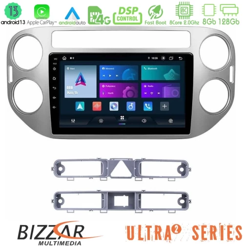Bizzar Ultra Series vw Tiguan 8core Android13 8+128gb Navigation Multimedia Tablet 9 u-ul2-Vw0083