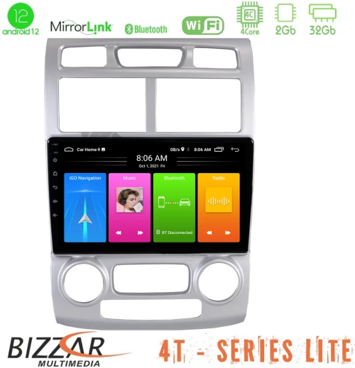Bizzar 4t Series kia Sportage 2005-2008 4core Android12 2+32gb Navigation Multimedia Tablet 9″ u-lvb-Ki1044