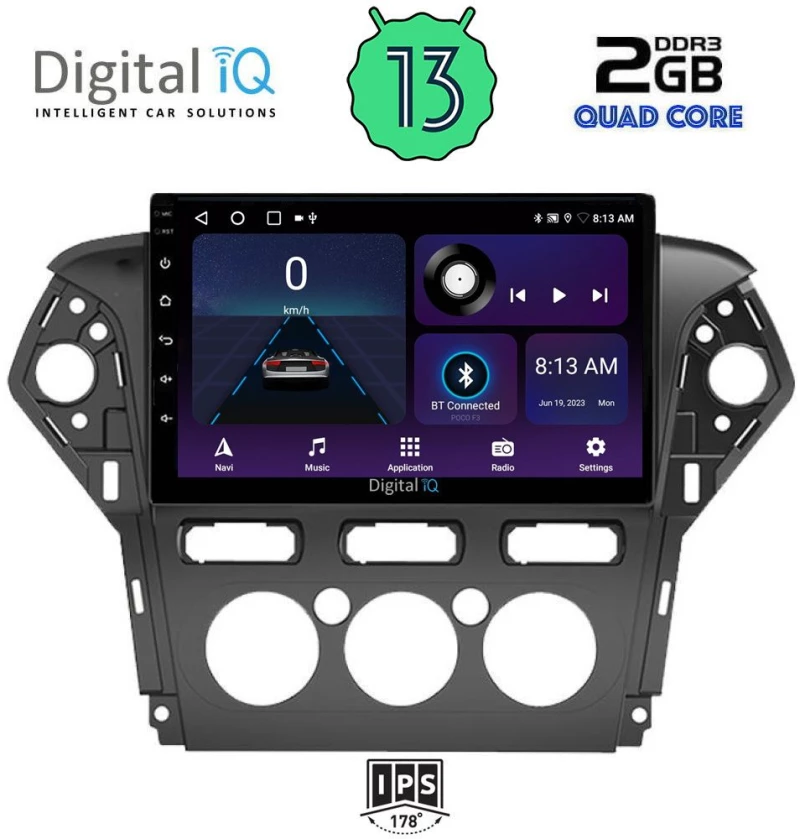 DIGITAL IQ BXB 1163_GPS A/C (10inc)  MULTIMEDIA TABLET OEM FORD MONDEO mod. 2011-2013