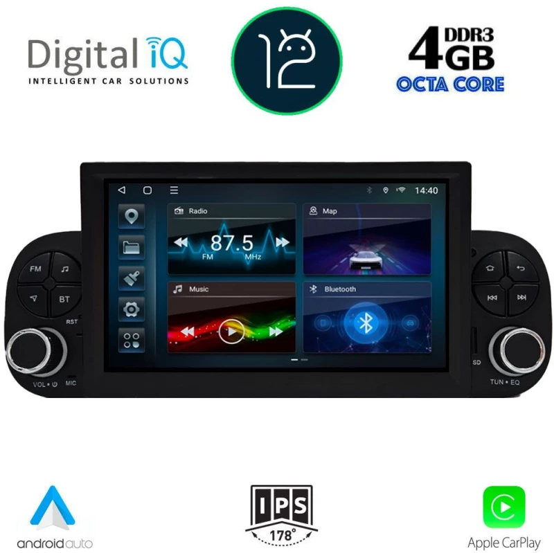 DIGITAL IQ TPF 323_CPA (7” DECK) MULTIMEDIA OEM FIAT PANDA mod. 2012-2021