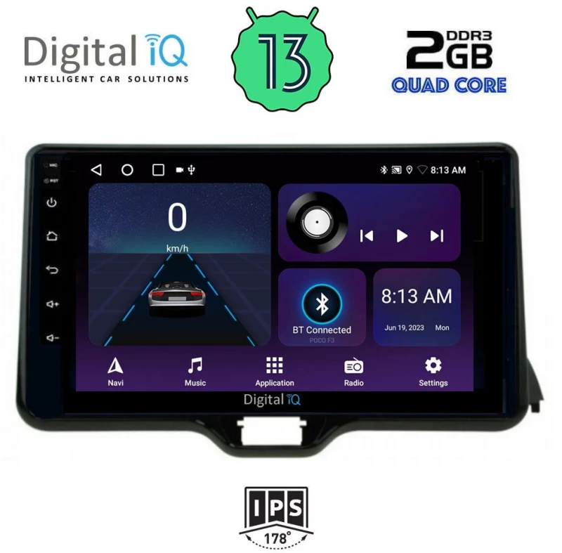 DIGITAL IQ BXB 1738_GPS (10inc) MULTIMEDIA TABLET OEM TOYOTA YARIS mod. 2020>