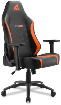 Sharkoon Skiller SGS20 Καρέκλα Gaming Δερματίνης με Ρυθμιζόμενα Μπράτσα Μαύρο/Πορτοκαλί (SGS20BLKO) (SHRSGS20BLKO)