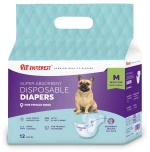 Pet Interest Απορροφητικές Πάνες Βρακάκια M 12τμχ 28-48cm