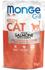 Υγρή Τροφή Γάτας Monge Grill Kitten Rich in Salmon 85gr