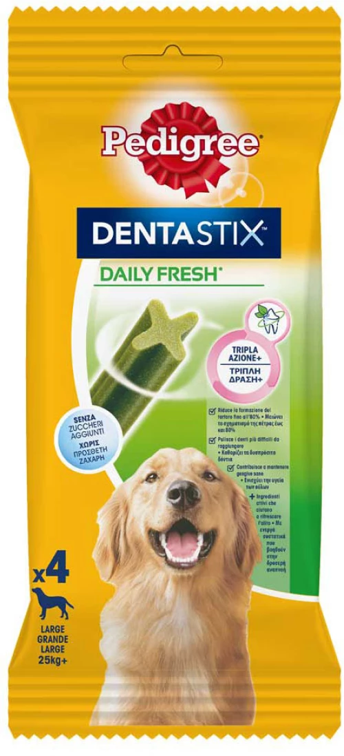 Pedigree Dentastix Fresh Large 4τμχ 154gr ( 1+1 Δώρο )