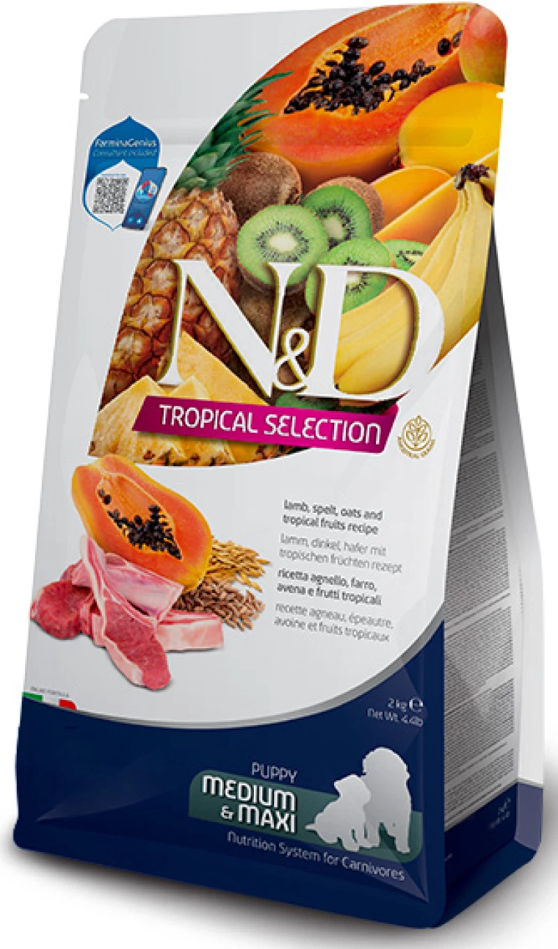 N&D Dog Tropical Select Lamb Puppy Medium & Maxi 2kg