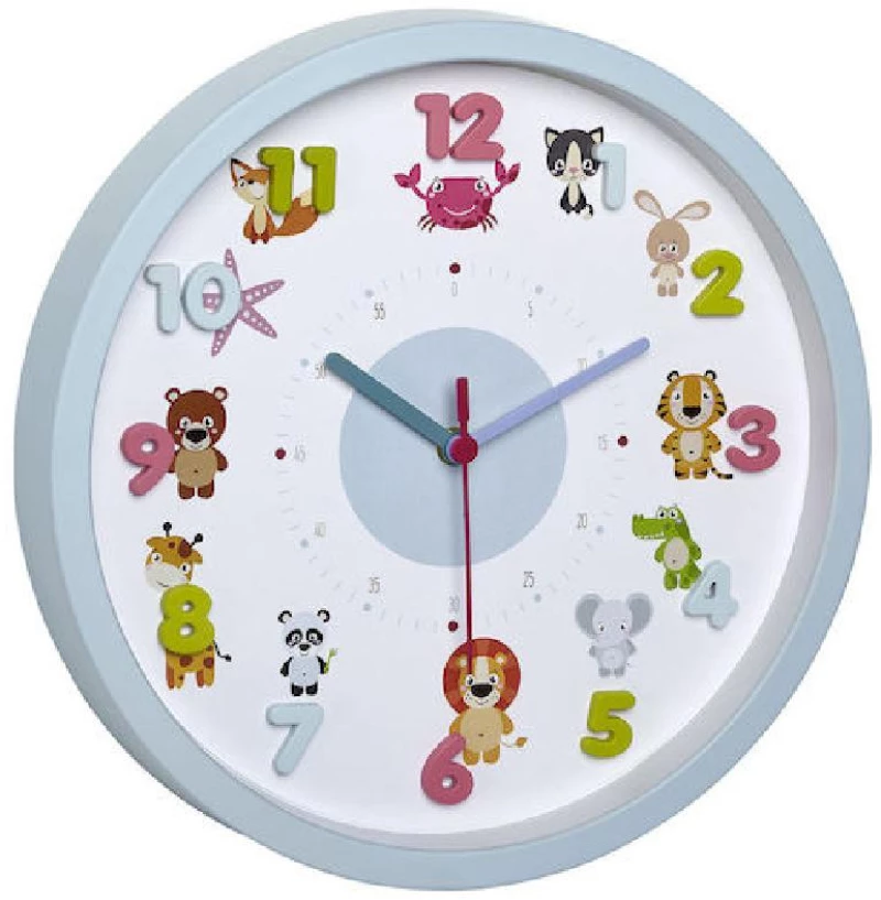 TFA 60.3051.14 Little Animal Kids Wall Clock