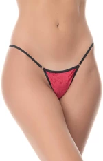 Milena G-String Σλιπ Βελούδινο Γυναικείο Εσώρουχο - Κόκκινο