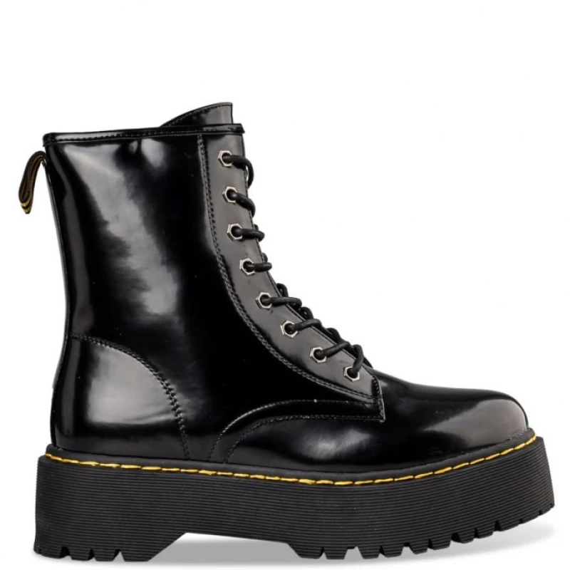 Envie Shoes Γυναικεία Μποτάκια Αρβυλάκια COMBAT BOOTIES V15-18065-34 Μαύρο V15-18065-34