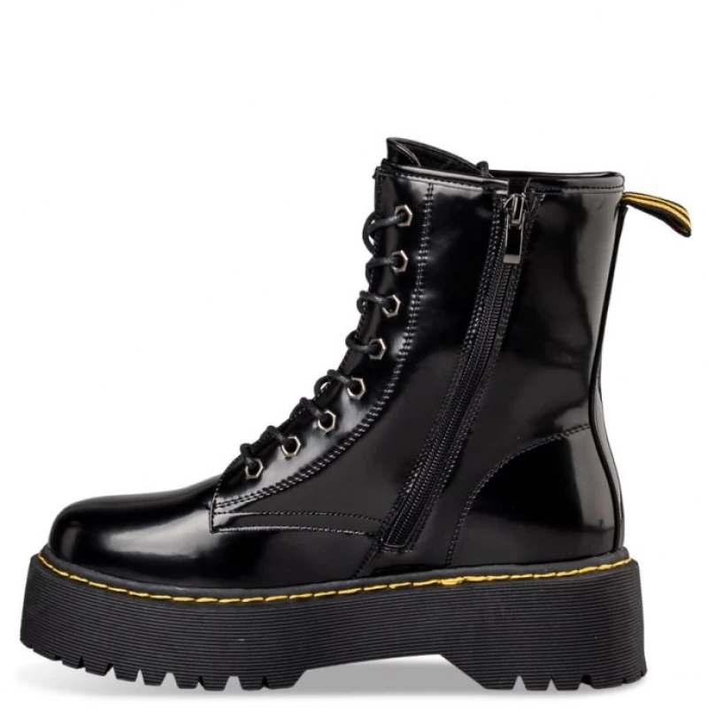 Envie Shoes Γυναικεία Μποτάκια Αρβυλάκια COMBAT BOOTIES V15-18065-34 Μαύρο V15-18065-34