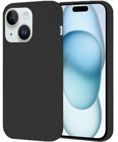 Θήκη σιλικόνης TPU Ultra Slim 0.3mm soft mat για iPhone 15 Plus - Μαύρο