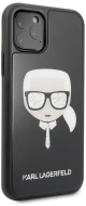 Karl Lagerfeld Double Layer Glitter Hard Case Karl's Head Θήκη προστασίας από σιλικόνη – Apple iPhone 11 Pro (Μαύρο)