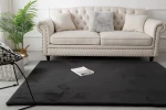396483 ΧΑΛΙ RABBIT ART 9644 ΜΑΥΡΟ 133X190 BEAUTY HOME