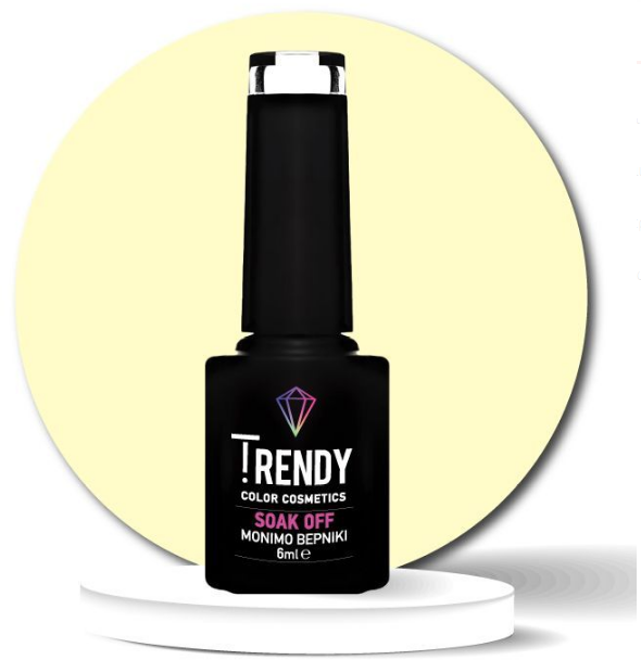 ΗΜΙΜΟΝΙΜΟ ΒΕΡΝΙΚΙ TRENDY - No148 PASTEL YELLOW 6ml