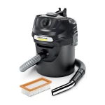Karcher Ash Vacuum AD 2 1.629-711.0 Σκούπα Στάχτης 600W με Κάδο 14lt