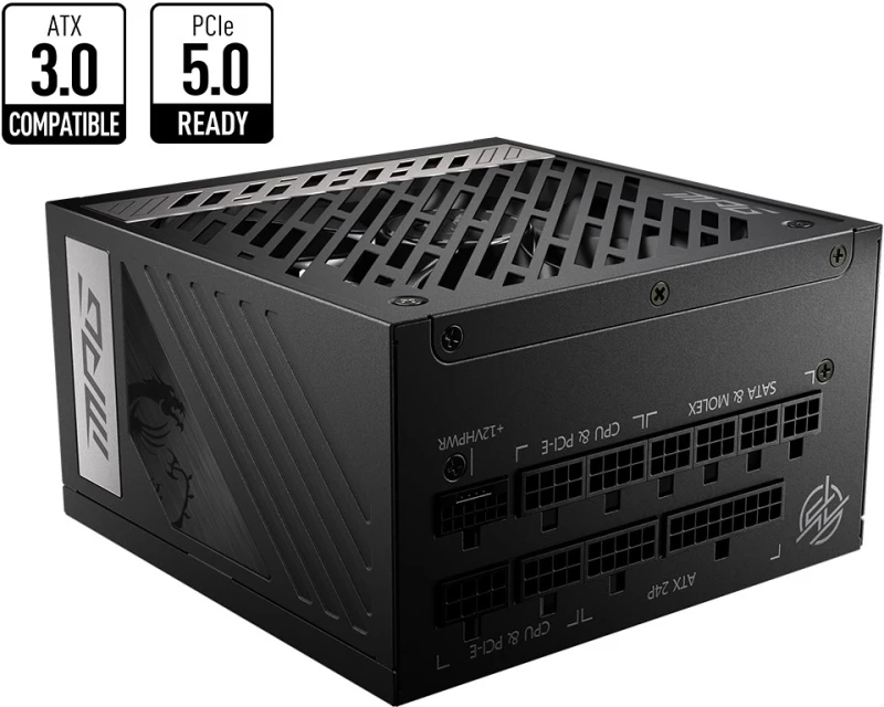 MSI MPG A850G 850W Τροφοδοτικό Υπολογιστή Full Modular 80 Plus Gold