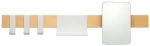 Κρεμάστρα Επιτοίχια με Ράφι & Καθρέπτη Sealskin Brix White 362471410