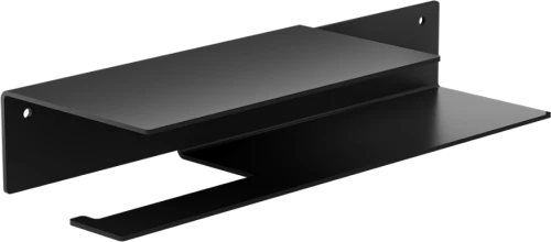 Χαρτοθήκη με Ράφι W330xD110xH60mm Stainless Steel Black Mat Verdi Strantza 7230205