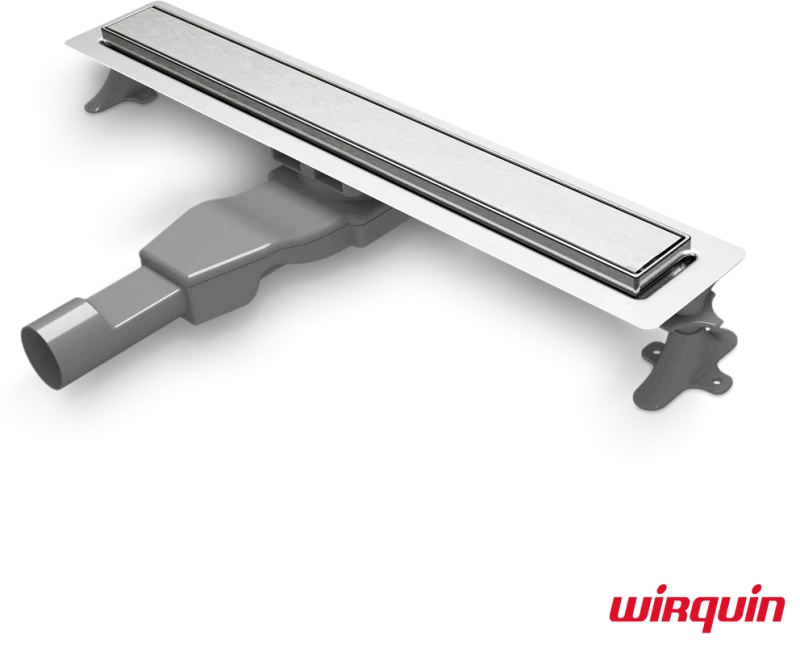 Κανάλι Ντους Γραμμικό Σιφώνι Flat Linear 40cm Wirquin Inox 304 FL400