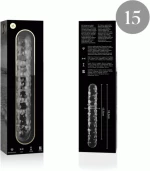 NEBULA SERIES BY IBIZA - MODEL 15 DILDO BOROSILICATE GLASS 18.5 X 3 CM CLEAR